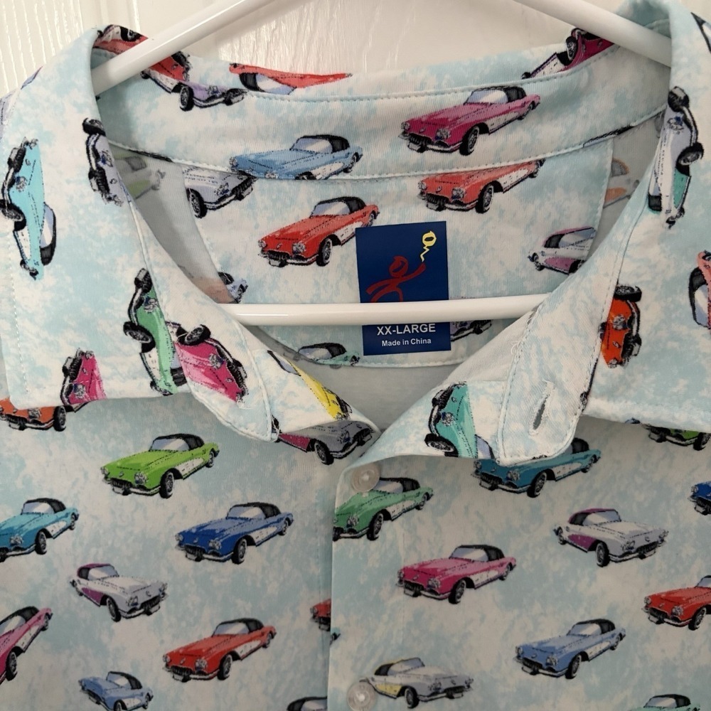 Corvette Shirt XXL Button Down By Michaels XXL Button Down